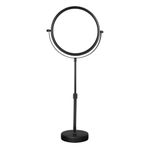 Nicesail Higher Taller Tabletop Makeup Mirror of 8 Inch, 5X Magnified Makeup Mirror Countertop Standing, Height Adjustable, Double Sided Mirror in Matte Black (8 Inch, 5X)…