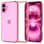 Spigen Ultra Hybrid Back Cover Case Compatible with iPhone 16 (TPU + Poly Carbonate | Rose Crystal)