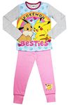 PoKéMoN Girls Pokemon Pyjamas Gaming Gamer Character Nightwear (Pokemon - Besties, 9-10 Years)