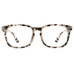 TIJN Blue Light Blocking Glasses for Women Men Clear Frame Square Nerd Eyeglasses Anti Blue Ray Computer Screen Glasses (Marble)