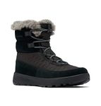 Columbia SLOPESIDE PEAK LUXE Waterproof Women's Snow Boots, Black x Graphite, 4.5 UK