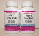 Trader Joe's2 Trader Joe’s Men’s Once Daily High Potency Multivitamin/Multimineral Dietary Supplement 60 Tablets (Two Bottles)