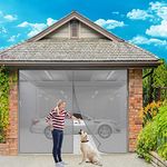 Fly Screen, 290x275cm Fly Net, Insect Screen Door, Balcony Door, Magnetic Curtain, No Drilling for Children's Room, Swing Door, Patio Door with Strong Magnet - Gray Z