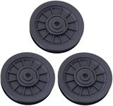 Pulley Wheel for Gym Equipment，90mm/3.5" Nylon Bearing Pulley， Wheel Replace for Gym Equipment Part Cable，Universal Wearproof Abration Bearing (5 pcs)，gym equipment and garage door pulley system (3)