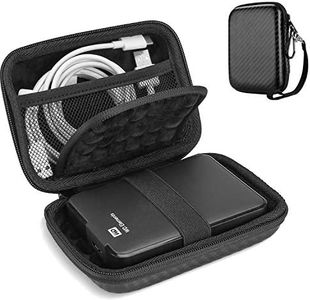 ProCase Portable Hard Drive Case for Canvio Basics Western Digital WD Elements My Passport Seagate Portable Backup Plus Slim 1TB 2TB 3TB 4TB USB 3.0, 2.5” Portable External Hard Drive Case -Twill