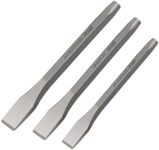 C&T 3-Piece Heavy Duty All Purpose Cold Chisels Kit, 3/8, 1/2, 5/8 in, for Carpentry, Metalwork, Woodwork & Masonry work