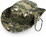 Magic Camo Boonie Bucket Hat,Camouflage Cotton Fishing Sun Hat Outdoor Hunting Hat for Child Men and Women (Jungle Camo Camo)
