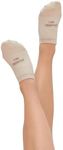 Bambu Women's Premium Bamboo No Show Socks Nude/Beige (3 Pairs) Medium / 7.5-10