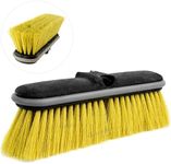 DOCA Floor Scrub Brush with Long Handle - Head Only - No Pole Extension Pole (6+ Reach) - Outdoor Broom - Car Wash Brush with Long Handle Also for House Siding, Deck, Patio & More