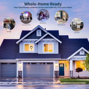 ClearStream Eclipse Amplified Indoor TV Antenna – Enhanced Signal Reception