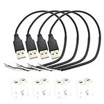 Short Charging USB 2 Wire Pigtail C