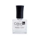 Color Fx Perfect Stay Top Coat Nail Enamel Non-UV Transparent Nail Polish Paint for Women | 9 ml | Long-Lasting, Chip Resistant, Quick Drying & Non-Yellowing | Glossy Finish & 21 Toxin Free