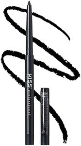 KISS New York Pro Intense Gel Eyeliner with Built-in Sharpener, Waterproof, Smudge-proof, Long Lasting Gel Eyeliner Pencil (Black)