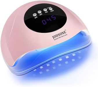 JODSONE UV-Nagellampe, LED-Gel-Nageltrockner, tragbare Gel-Nagellampe mit Auto-Sensor und 4 Timern, für den Heimsalon, Nagelwerkzeuge, Rosa