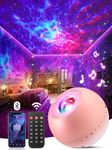 PIKOY Galaxy Projector, 15 Colors Girls Night Light for Girls Lamp, 15 White Noises+Bluetooth Gifts for 7 Year Old Girls Gift for Girls Best Gifts for 7 Years Old Girl Birthday Gifts for Women Gifts