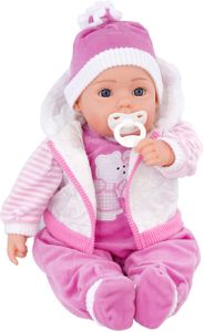 BiBi Doll 20-Inch Baby Girl Doll – Realistic Soft Toy