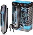 Remington beard trimmer, length range 0.4-18mm, dry shaving, comb cap, wireless - up to 50 min work, touch screen, USB charging, black, Touch Tech MB4700