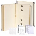 Iallbin Document Organizer Folio, in Case I Go Missing Binder, Folio Folders with Pockets & Labels, Important Document Organizer for Birth Certificates, Folio Document Organizer for Office Or Home