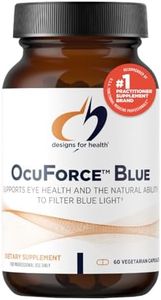 Designs for Health OcuForce Blue - 'Blue Light' Focused Eye Support Supplement with Lutein, Zeaxanthin & More - for Teens and Adults (60 Capsules)