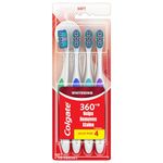 Colgate 360 Optic White Toothbrush, Value Pack, Soft, 4 Count