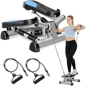 EFITMENT Fitness Stepper Step Machine for Fitness & Exercise (with Resistance Bands)