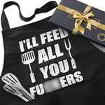 Funny Cooking Aprons for Men - Dad 