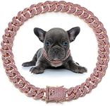 LEIFIDE Dog Cat Chain Collar Diamon