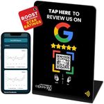 Review Stand NFC Digital Feedback Collection with Single-Tap Technology, Simplified Quick-Scan Setup, User-Friendly, Ideal for Cafes, Retail, Salons, Hotels - Google Style