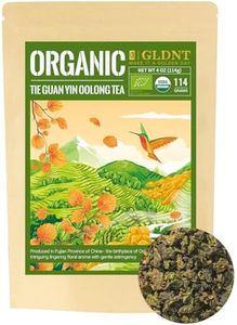 GLDNT Organic Oolong Tea Loose Leaf, Anxi Tie Guan Yin, High Mountain Iron Goddess of Mercy, Smooth Taste, 4oz