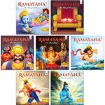 Ramayana (Illustrated) for Children - Vol. 1 to 7 | Mythology Story Books for Kids | Bedtime Stories in English - Colourful Pictures | Moral Stories Books for Kids 3+ Years Old | Immortal Epic of India | Pack of 7