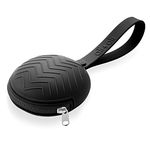 Ali+Oli Pacifier Holder Case (Black) BPA Free Silicone Keeps Soothies & Binkie Holders Clean - Attaches to Strollers & Diaper Bags - Perfect Grab & Go Baby Accessory