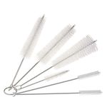 Cleaning Brush Set, Bottle Brush Cleaner, Tube Brushes, Water Bottle Cleaning Brush, Kitchen Wire Scrub Set for Nozzle Clean, Drinking Straw, Wine Bottle, Cup, Pipes, Keyboard, Set of 6