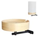 EMAQUIN Wall Mount Bracket for Sonos Era 100 Speaker (Real Wood,Cable Management,Enduring Paint Finish,Compatible with Sonos Era 100, Natural Colour)