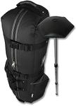 CaddyDaddy Golf CDYCON2GP Constrictor Grey with North Pole Golf Bag Travel Cover, Black/Grey