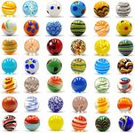 DSHMIXIA 42pcs Marbles for Kids Ent