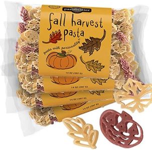 Pastabilities Fun Shaped Pasta for Kids - Fall Festival - Pumpkin and Leaf Holiday Theme, Non-GMO Natural Wheat and Vegetable Pasta, All-Natural, Kosher Certified, Made in the USA, (4 Pack, 14 Oz)