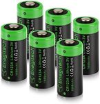 Enegitech CR123A 3V Lithium Battery, 123 3 Volt Lithium Battery, for Home Security Sensor Motion Sensor Door Lock High Intensity Flashlights Long-Lasting Non-Rechargeable (CR123A 6 Pack)