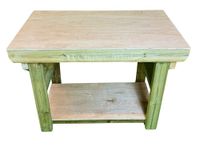 Hardwood Ply Wooden Workbench. Heavy duty Work Table. (7FT - LARGE, SINGLE SHELF)