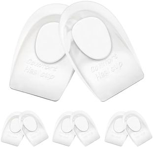Gel Silicone Heel Cups/Pads - 6 Pack Heel Lifts for Achilles Tendonitis, Shoe Wedge Inserts for Plantar Fasciitis, Sore Heel, Bone Spur, Foot Pain Relief Support, Comfort Cushion Insoles for Women/Men