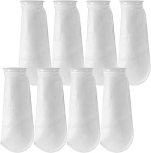 MYFULLY Aquarium 4 Inch Filter Socks | 200 Micron, Premium Aquatic Felt Filter Bags Used for Freshwater Aquariums,Saltwater Aquariums,Ponds, Pools, Reef Tank (8 Pack 4“D x 15" Length)