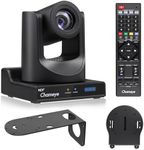 Chameye NDI PTZ Camera 30x Optical Zoom AI Auto Tracking PTZ Camera with LCD Display, NDI 3G-SDI IP 1080P 60fps PoE Live Streaming HDMI PTZ Camera for Church Worship Education Events, C730N Black