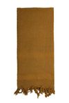 Rothco Solid Color Shemagh-Tactical Desert Scarf, Coyote Brown, 42" x 42"