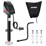Kohree Electric Trailer Jack 6000 lbs with 7-Way Connector, Heavy Duty RV Electric Tongue Jack for Travel Trailer A-Frame Camper, with Manual Crank Handle & Weatherproof Jack Cover, 22" Lift, 12V DC