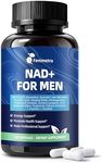 Femmetra NAD+ Supplements for Men with Saw Palmetto | All-in-One Cellular Energy, Prostate Support & Nitric Oxide Supplement with Resveratrol, L-Arginine | Non-GMO, 120 Capsules