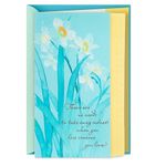 Hallmark Sympathy Card (White Flowers, Strength and Comfort