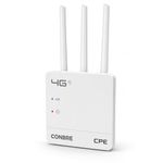 Conbre CPE MT-300H 4G SIM WiFi Router, WiFi 6, Supports All 4G & 5G SIM Cards, Plug & Play, Single LAN Port, Compatible with CCTV Camera, NVR, DVR, Home & Office