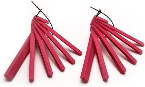 TalkTools Dental Bite Blocks | Therapy Tools to Improve Chewing and Biting Dental Bite Blocks Oral Opener Mouth Prop Dental Bite Blocks Safe for All Ages | Jaw Grading Bite Blocks | Set of 2 - Red