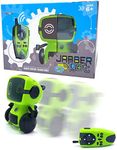 JabberBot - Multifunctional Smart RC Robot For Kids. Remote Control Robot That Can Move, Make Fun Sound/Voice Effects, Talk and Spy! Programming Mode & Two Way Walkie Talkie Communication Available.