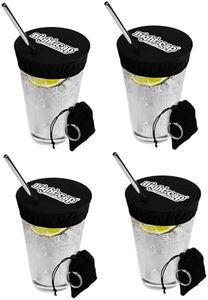 Nightcap Keychain - The Reusable Drink Spiking Prevention Accessory - Conveniently Attach the Key Ring Key Chain Pouch to Your Keys, Handbags, or Purse for Quick Access 4pk