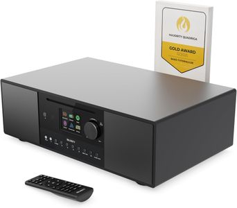 MAJORITY Quadriga Internet Radio – Black WiFi Stereo Speaker